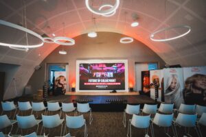 Sonorisation et liaison vidéo pour un show Wella à Bordeaux