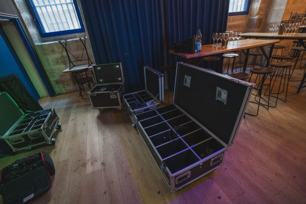 mise en lumière bar ADIU Bordeaux soirée entreprise ambiance