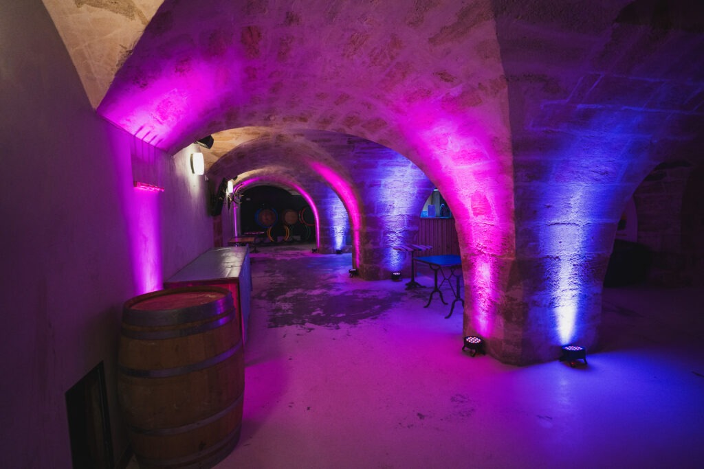 mise en lumière bar ADIU Bordeaux soirée entreprise ambiance